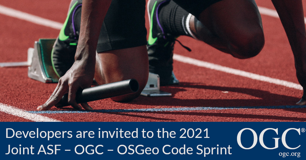 Banner announcing 2021 Joint
            ASF – OGC – OSGeo Code Sprint
